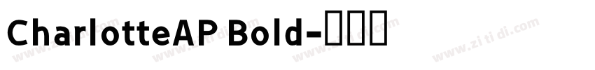 CharlotteAP Bold字体转换